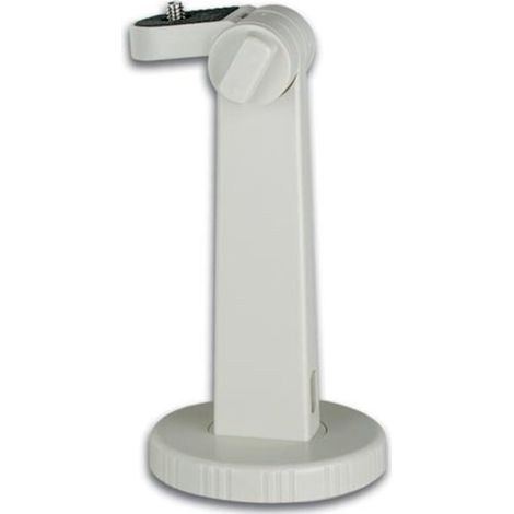 Support Caméra Surveillance - Diamètre 89 Mm Hauteur 165 Mm - Blanc - Charge Max 3 6 Kg - 1 Pièce