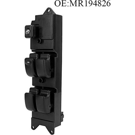 MR194826 Interrupteur de commande de lève-vitre avant gauche pour Mitsubishi Pajero, un accessoire automobile qui commande la vitre électrique côté conducteur, améliorant ainsi la facilité d'utilisati