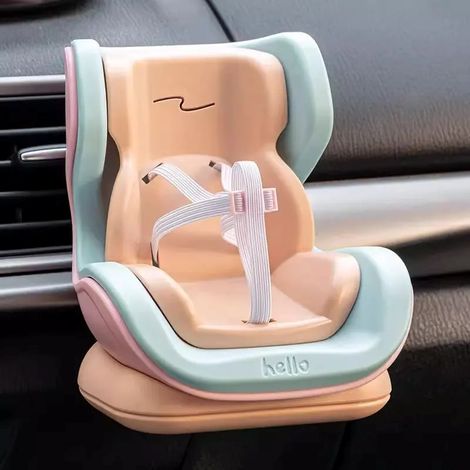 1 siège de sécurité mini pour hamster : Accessoire de voiture pour hamster, se fixe sur la ventilation, pour décoration ou rangement de petites souris Couleur bleue (1/5)
