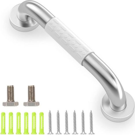 Toilet Grab Bar, Bathtub Safety Grab Bar, Wall Mounted Stainless Steel Bathroom Grab Bars, Non-Slip Bathtub Handle, Bathroom Toilet Shower Grab Bar 30cm (1/5)