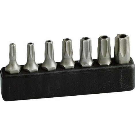 Projahn 1/4 Bit Satz L25 mm TX mit Bohrung T10 - T40 7-tlg. (1/2)