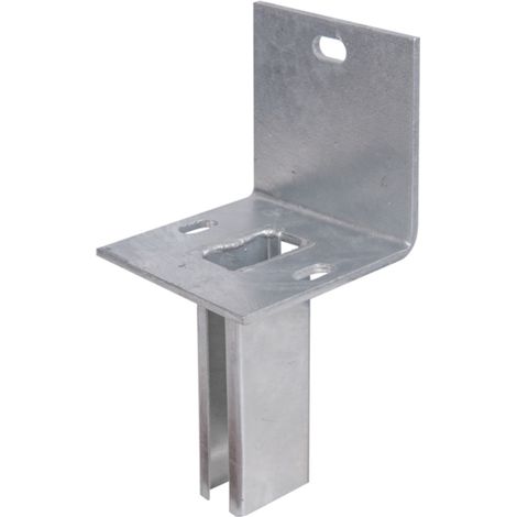ALBERTS Pfostenträger für Zaunpf.Doppelstab-Gittermatten/L-Steine, fvz, z.Aufschr., 120x120