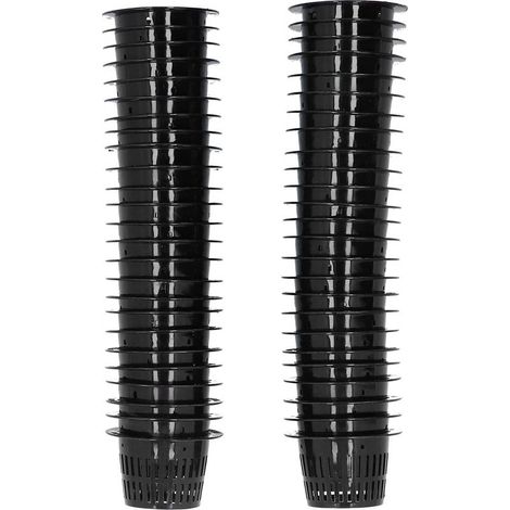 50 pièces panier de plantation pot en maille plante ronde cultiver des conteneurs hydroponiques fixateur de racine (1/5)