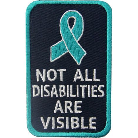 Chien d'assistance Toutes les incapacités ne sont pas visibles Gilets/harnais Brodé Crochet et boucle d'attache Patch (1/5)