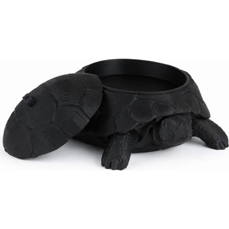 Un elegante portagioie a forma di tartaruga in nero (1/3)