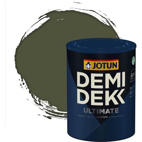 Peinture Bois - DEMI DEKK ULTIMATE - Lasure Opaque Satinée - RAL 6003 - 0,75L (1/2)