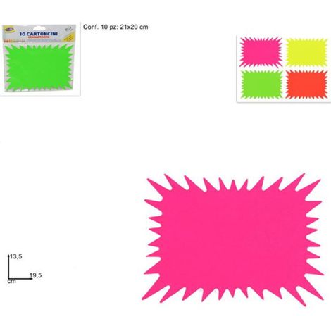 Trade Shop - CARTONCINO SEGNAPREZZO TAGLIATO ZIG-ZAG COLORATO PERR NEGOZI PREISOFFE -