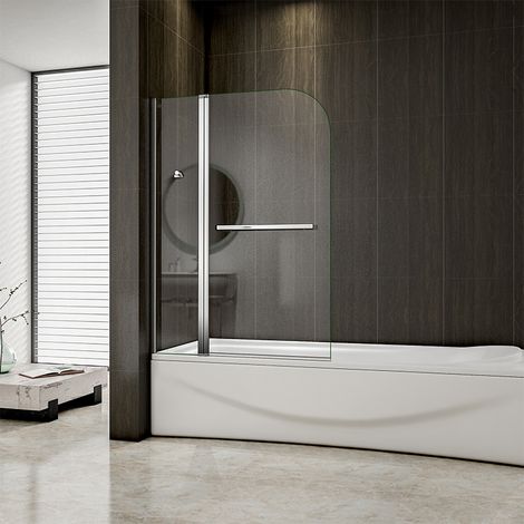 1000X1400mm 180 degrees Pivot Shower Bath Screen Easyclean Glass