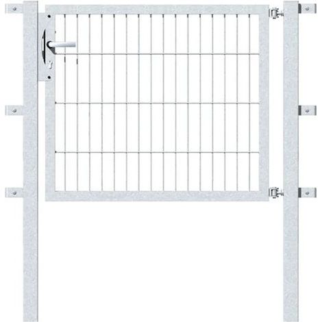 ALBERTS Einzeltor Flexo, feuerverzinkt, lichte BxH1000x1200, PF60x60/1700mm (1/2)