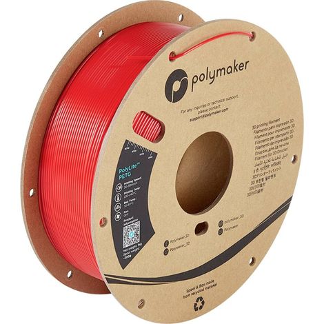 Polymaker PB01004 PolyLite Filamento per stampante 3D PETG resistente al calore, Elevata resistenza alla trazione 1.75 (1/5)