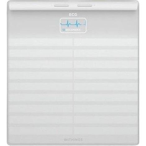 Balanza Conectada - Withings - Body Scan - Blanca - Electrocardiograma - 180 kg - 50 g de graduación