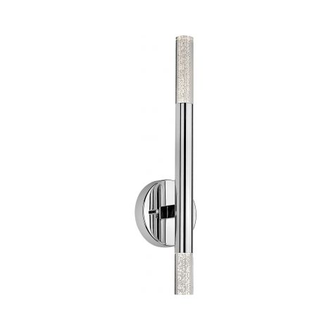 Zumaline ONE Up Down Integrierte LED-Wandleuchte, Chrom, klar, 3000 K, 900 lm