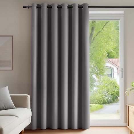 Rideau Occultant Rideaux Thermique Acoustique Gris Clair (1/5)