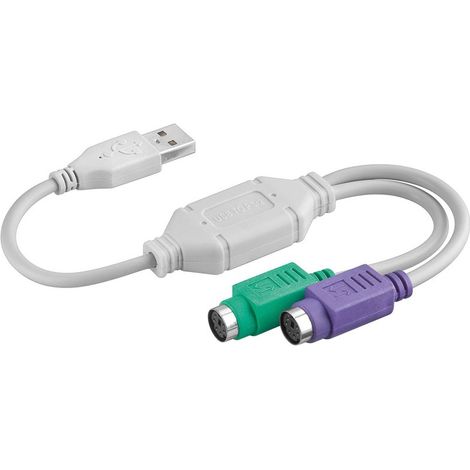 CONVERTIDOR PS2 TECLADO+RATON A USB TIPO 2XPS2H-AM 15 CM NANOCA 10.03.0101 (1/2)