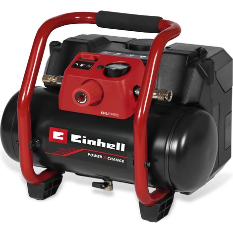 Einhell Compresseur sans fil TE-AC 36/150 Li OF-Solo PXC (36 V, 8 bar max, cuve de 6 L, capacité de pompage de 150 L/minute) Livré sans batterie ni chargeur (1/5)