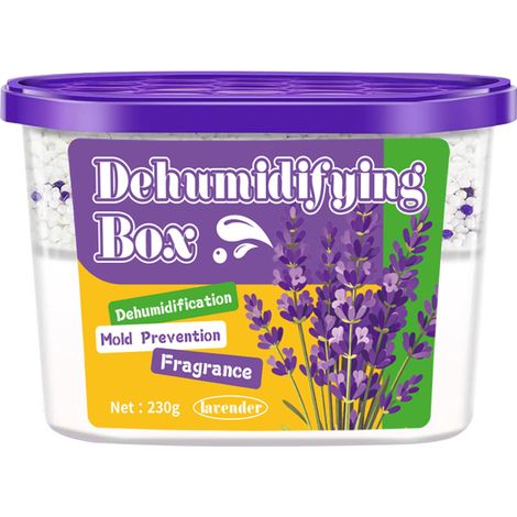 Deshumidificador, juego de 6, aroma a lavanda Ambientador, absorbente de humedad, ideal para cocinas y armarios (1/5)