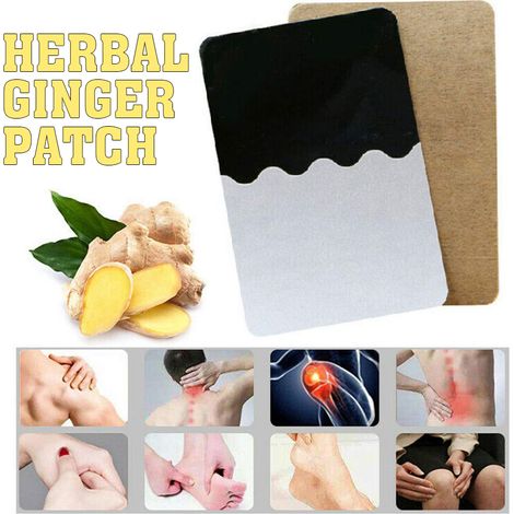 Patchs Réchauffants au Gingembre - 50 Dispositifs de Thérapie Thermique pour Douleurs Musculaires (1/5)