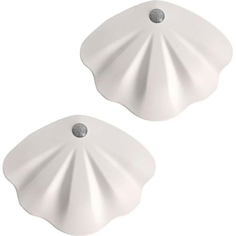 Set mit 2 magnetischen Nachtlichtern mit Bewegungsmelder, 3 Lichtfarben