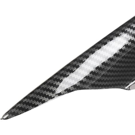 Universelle Stoßstangenmodifikation für Fahrzeuge, Frontspoiler aus strukturierter Kohlefaser (wird mit Luftpolsterfolie geliefert) (1/5)