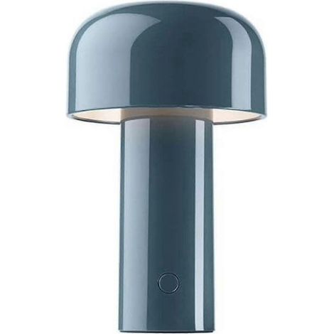Lampe de table rechargeable en forme de champignon, veilleuse en métal de 3 W avec 3 niveaux de luminosité réglables (1/3)