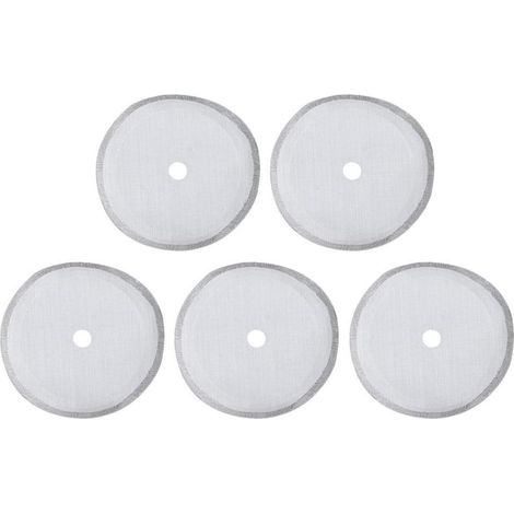 Paquet de 5 filtres de rechange pour presse française, tamis, filtre à café réutilisable en acier inoxydable, accessoire de cafetière amovible (3 tailles en option)(350ml) (1/5)