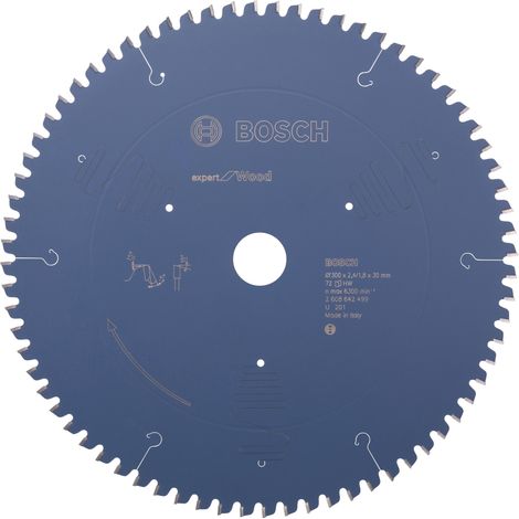 BOSCH DISCO SIERRA EXPERT MADERA Diámetro disco x eje (mm) 300x30 Número de dientes 72 (1/3)