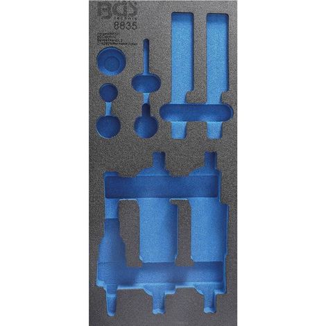 Insert de Servante d Atelier 1/3 Vide - 195 x 46 x 411 mm - Compatible Art. 8835 - Organisation Optimale - D-Work