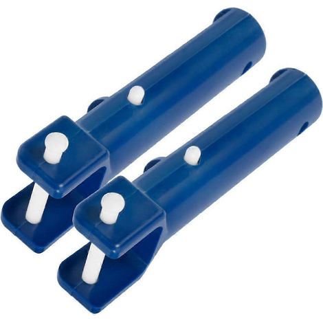 Poignée de rechange universelle pour aspirateur de piscine avec clips en V et goupilles, compatible avec les brosses de piscine, lot de 2 (1/5)