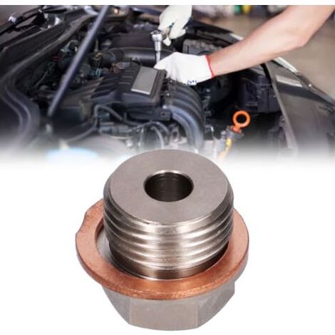 Adaptateur de capteur M18x1,5 à 1/8NPT Filetage étanche pour capteurs de température Fer nickelé Joint inclus (1/5)