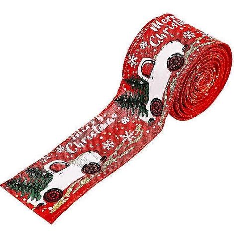 Rubans de décoration pour sapin de Noël, rubans de Noël, décorations de Noël, rubans pour impression sur voiture (1/5)