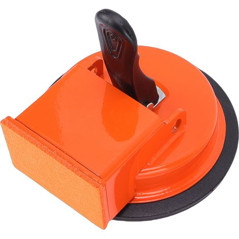 Outil de réparation joints parquet aspiration 70kg ventouse forte capacité ABS acier bois lames stratifiées orange 118mm (1/5)