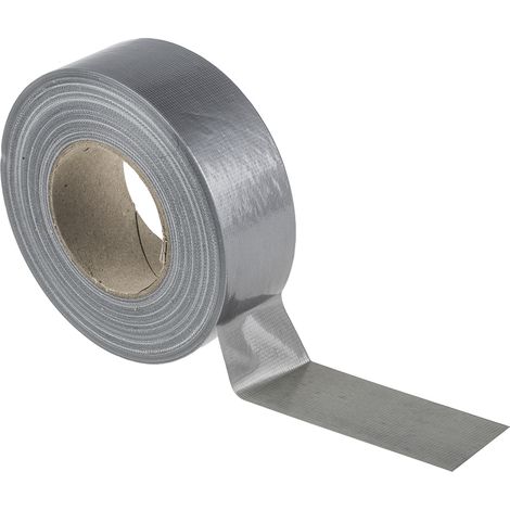 Ruban adhésif toilé RS PRO, argent, Tissu, 50mm x 50m, 3,5 N/cm, 5,5 N/cm ( Prix pour 1 )