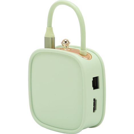 Station d'accueil USB-C 10 en 1, charge rapide PD, ports 4K HD et RJ45, hub USB-C haute vitesse pour ordinateur portable, bureau et voyage, couleur verte. (1/5)