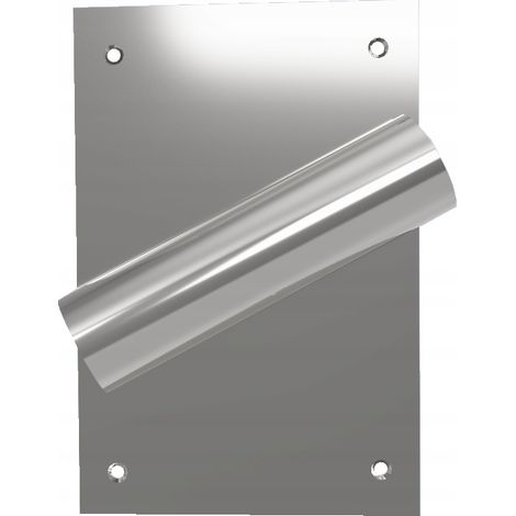 Supporto a parete in acciaio inox per 1 bandiera, inclinato a destra (1/3)