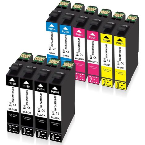 Cartouche d'encre Compatible avec Epson WF 2930 XP 2200 XP 3205 10-Pack (1/5)