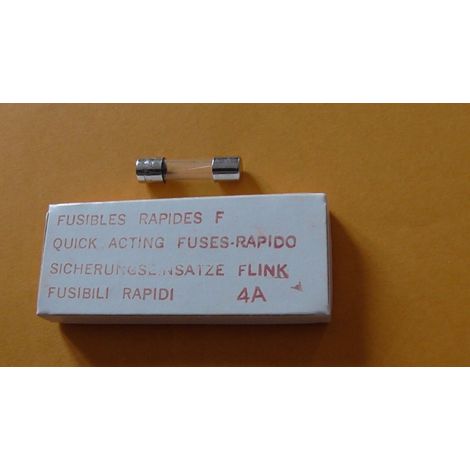 10 FUSIBLES en VERRE 5x20 4A Rapide 250V FSP FUSIBLE