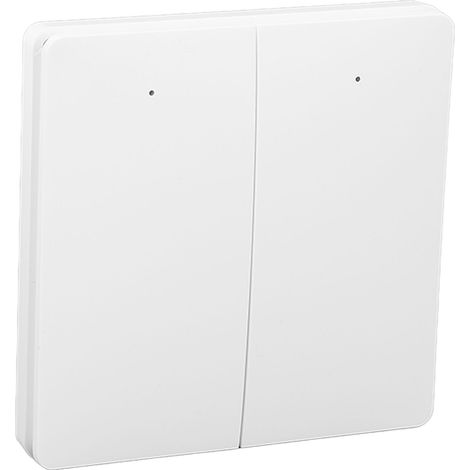 Tuya Smart Home ZigBee Szenenschalter mit eigener Stromversorgung, selbstklebend, batterielos, kabellos, federbelastet, zwei Schalter (1/5)
