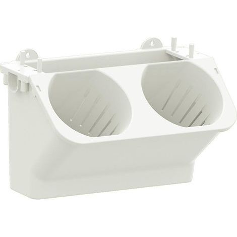 Macetero apilable de pared de color blanco, macetas de plástico con autorriego, maceta de pared para suculentas verticales y bonsáis. (1/5)