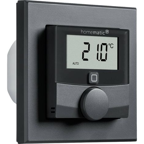 Termostato da parete Homematic IP HmIP-BWTH-A con uscita di commutazione, colore antracite, compatibile con interruttori di marca 230V