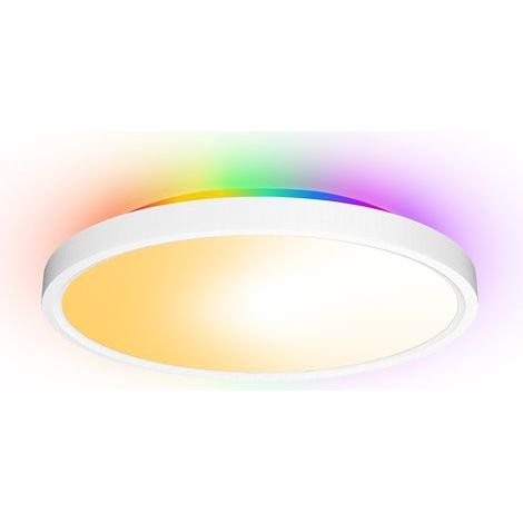 RGBIC-LED-Deckenleuchte, 30 cm, smarte Deckenleuchte, unterstützt Alexa-Sprachsteuerung, 16 Millionen Farben, geeignet für Schlafzimmer, Wohnzimmer, Flur und Küche (1/5)