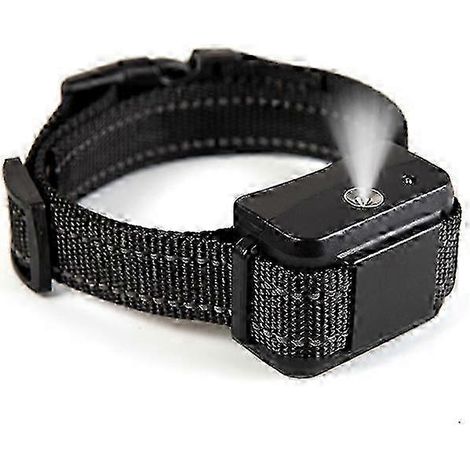 Collier anti-aboiements automatique rechargeable étanche et à spray pour le dressage des chiens (modèle B490) noir. (1/4)