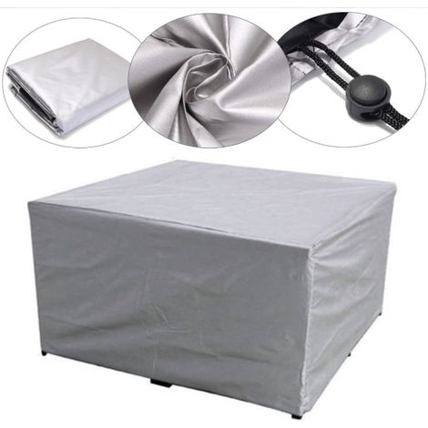 Housse de protection 24013688cm en polyester enduit PA - Bâche gris foncé rectangulaire pour tables de jardin Firenze 8,Vasto 12 (1/5)