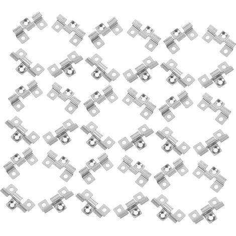 Lot de 100 clips de fixation invisibles en acier inoxydable
