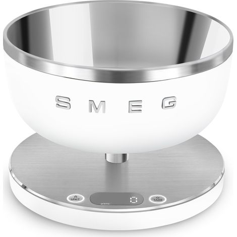 Smeg KSC01WHMWW báscula de cocina Acero inoxidable, Blanco Encimera Alrededor Báscula electrónica de cocina (1/5)