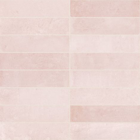 Carrelage effet Zellige Rose 18,4x4,6x0,85 cm Terronys - Sol et mur intérieur (vendu par carton de 0,51 m²) - RO'MA CARRELAGE
