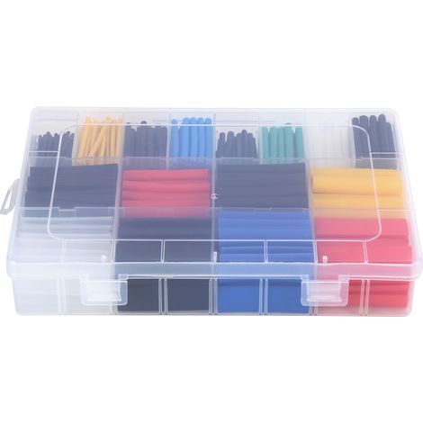 580 gaines thermorétractables colorées en nylon pour câbles, avec un taux de rétraction de 2:1