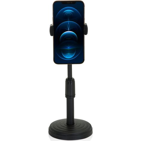 Handyhalterung FLEXMOBI II Tischständer mit Handyklemme ABS Kunststoff schwarz hjh OFFICE
