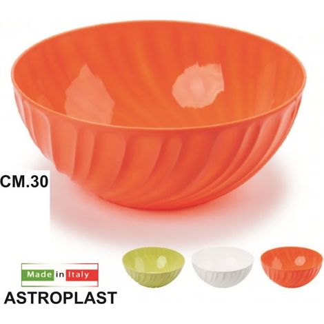 Ciotola Insalatiera per insalata o pasta in plastica 30 cm Vari Colori