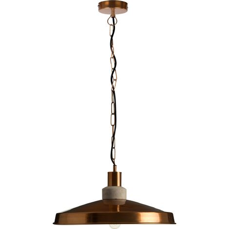 Interiors by Premier Copper Finish and Aluminum Pendant Light, Ceiling Light, Easy to Install Ceiling Pendant (1/2)