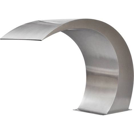 INLIFE Fontaine cascade de piscine Acier inoxydable 45 x 30 x 60 cm